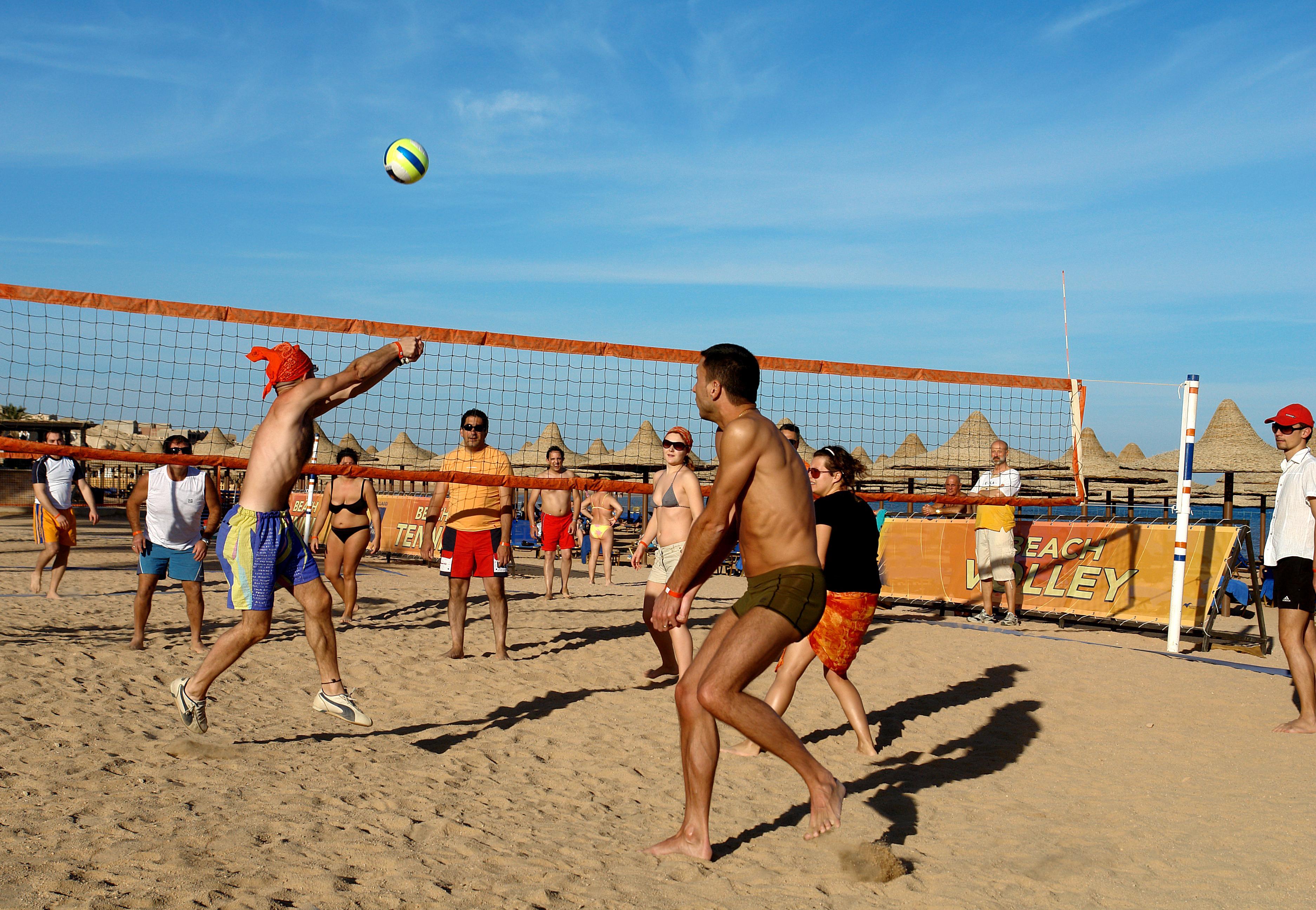 Jaz Belvedere Sharm El-Sheikh Exterior foto Beach volleyball in Egypt
